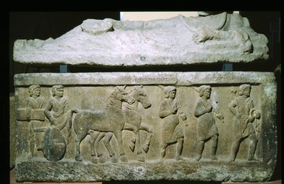 Sarcophagus from the Banditaccia Necropolis, Cerveteri, Italy by Etruscan